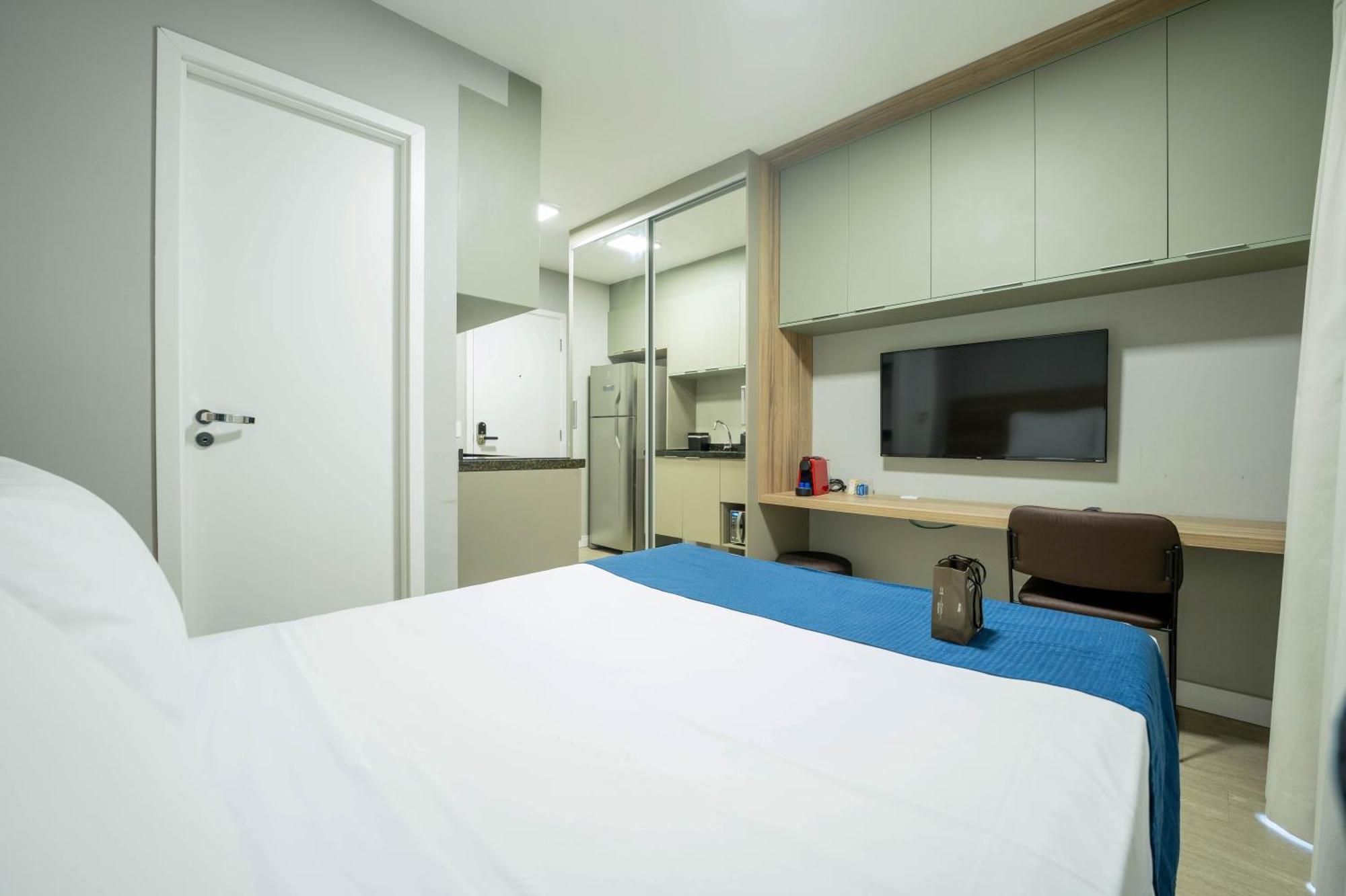 Apartamentos Studio Allure Moema - Com Cafe Da Manha Opcional, Recepcao E Valet 24 Horas ساو باولو الغرفة الصورة